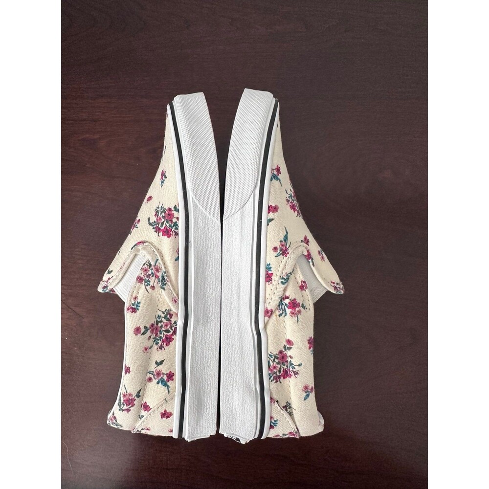 Vans Classic Slip On Ditsy Floral Womens 5 Cream Rose Canvas Shoes Discontinued - Picture 8 of 12